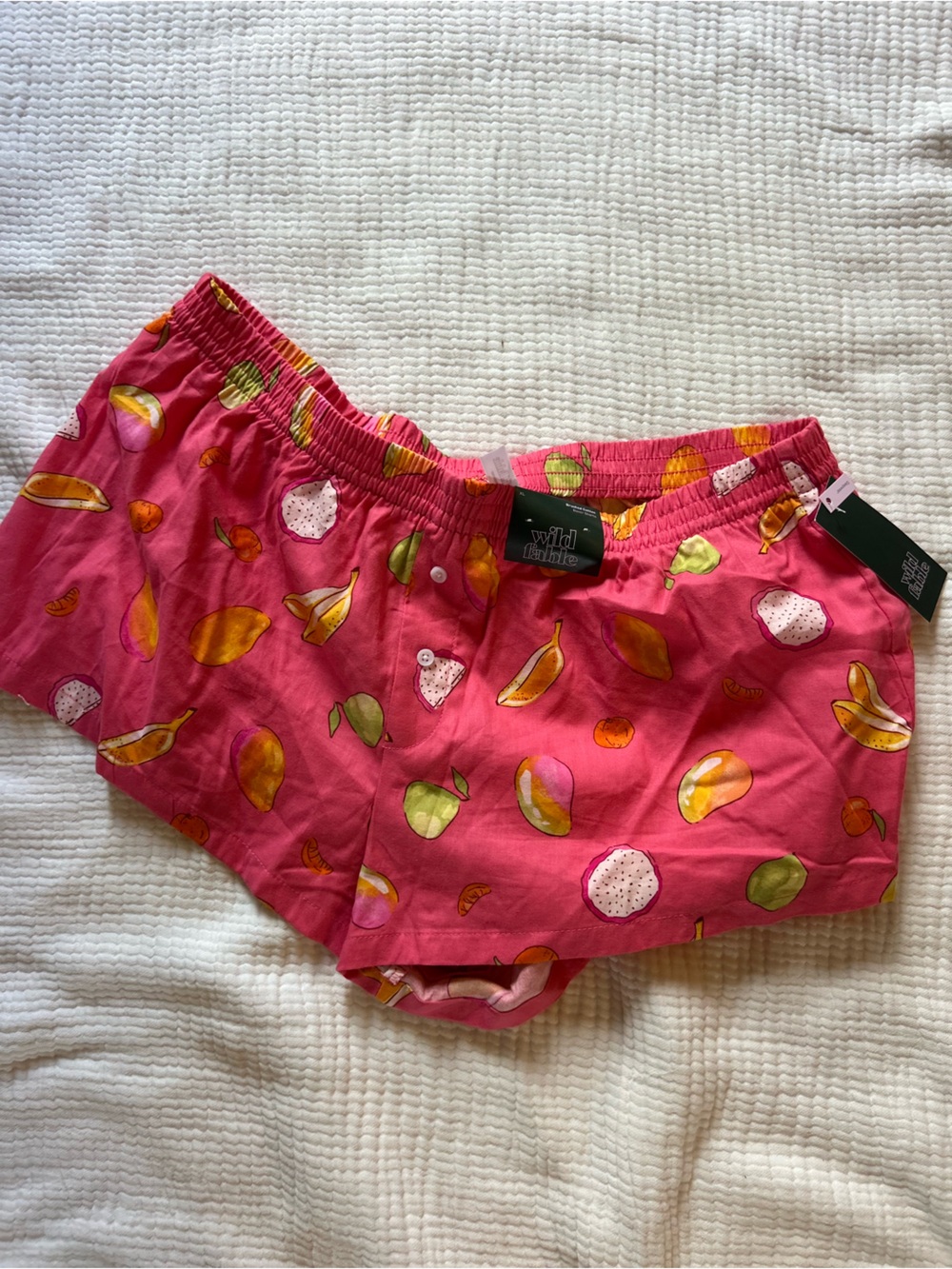 wild fable Pink Fruit-Print Kids Shorts